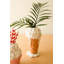 Vase en céramique crème glacée multicolore H 8,5 po Kalalou