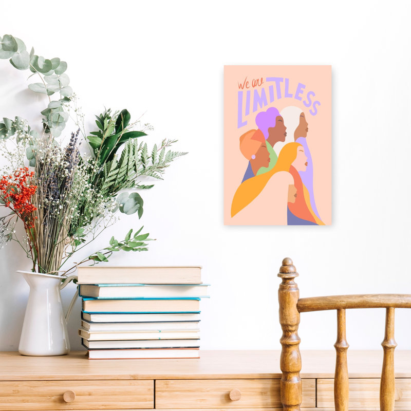 Limitless Diverse Women Modern Contemporary Wall Art Print by Dominique Vari - Wrapped Canvas Print, 45.72cm H x 30.48cm W
