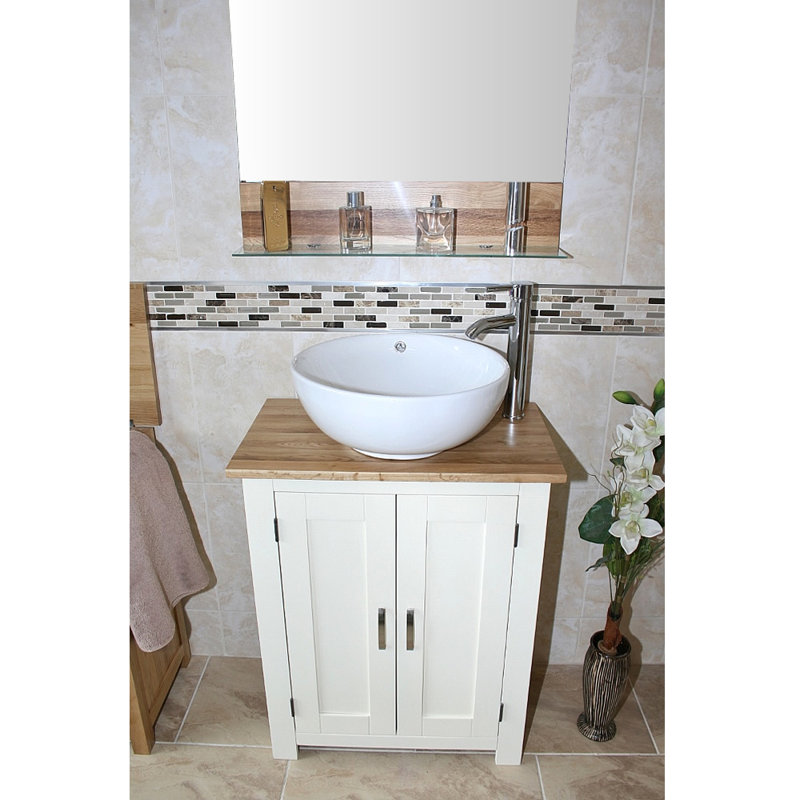 Radnor 650mm Single Bathroom Vanity with Vessel Ceramic Basin