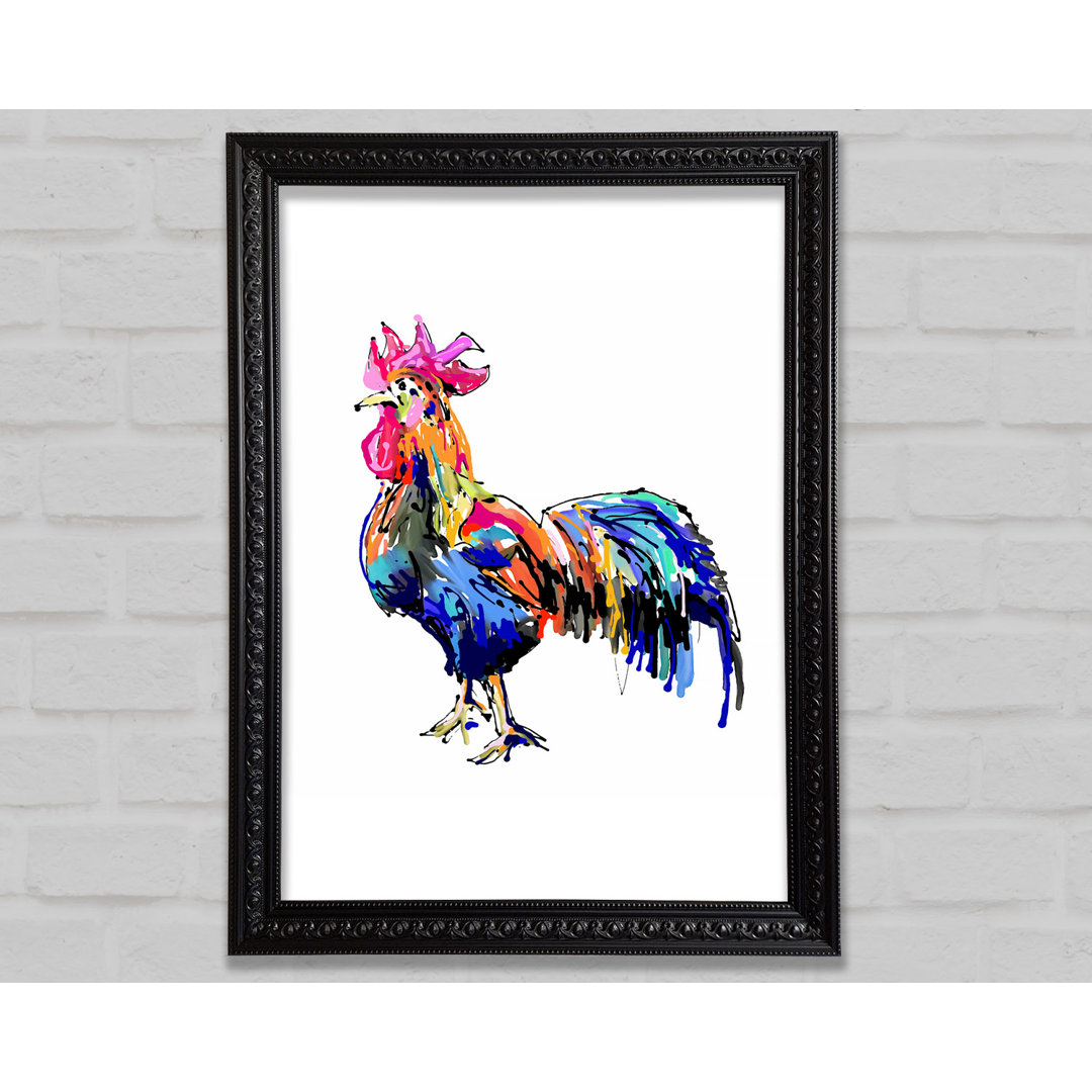 Gerahmter Kunstdruck Rainbow Roostera