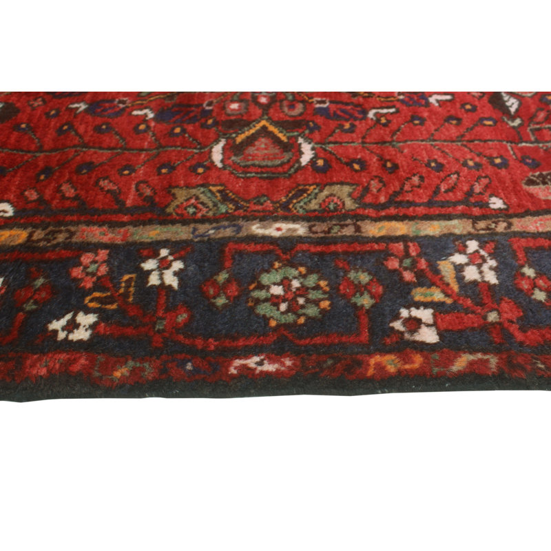 One-of-a-Kind 3'2" X 9'9" 1980s Runner Wool Area Rug in