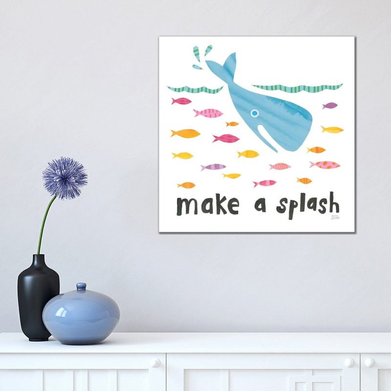 Ocean Splash I by Melissa Averinos - Wrapped Canvas Painting, 45.72cm H x 45.72cm W x 1.91cm D