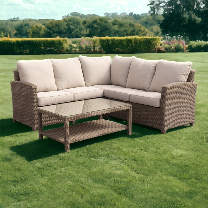 Hasse 5 - Person Patio Conversation Set with Cushions