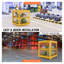 Cage de rangement de réservoir de propane horizontale jaune