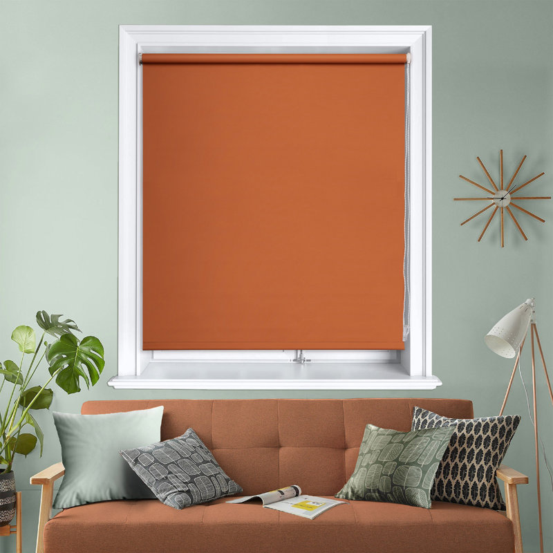 Roller Blind, 60cm W x 160cm L, Tomato Cream