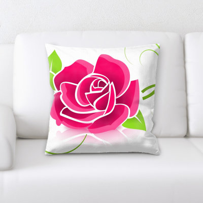 Rose Square Pillow Cover & Insert