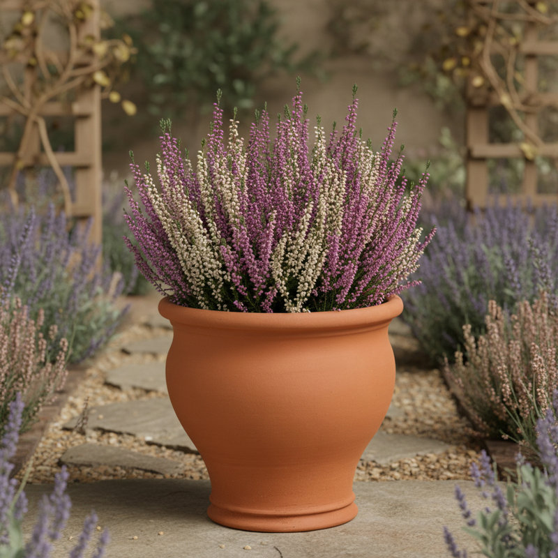 Bellied Planter  , Orange, 35" H x 41.5" W x 41.5" D