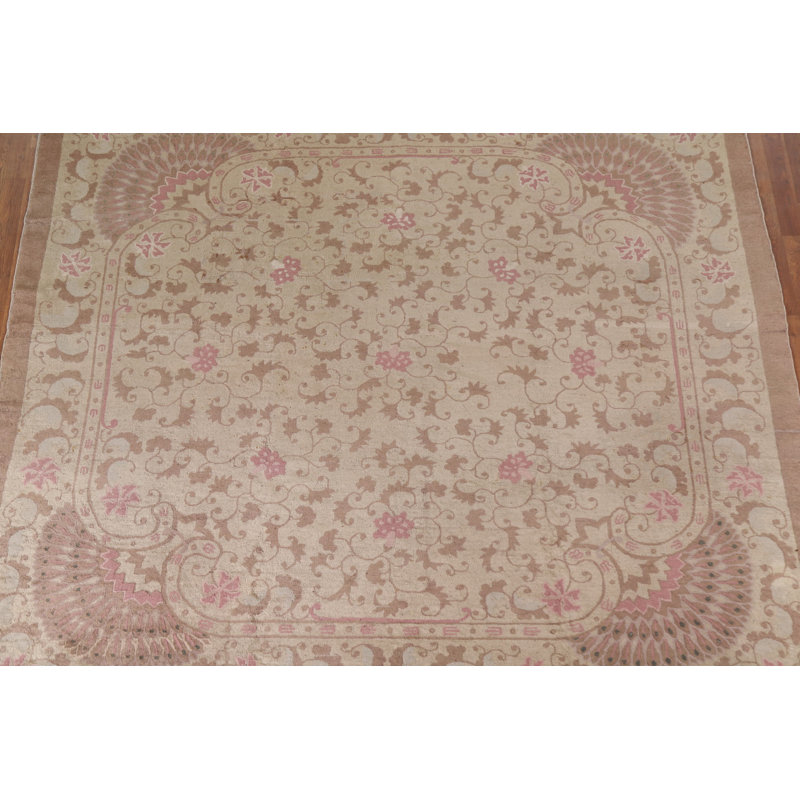 Tapis carrée Art Deco 9 x 9