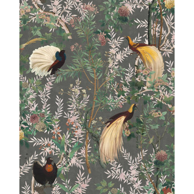 The Transylvanian Manor Floral Non-Pasted Matte Wallpaper Roll