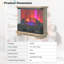 Yvonnette 27'' W Electric Fireplace with 4780 BTU-172292501