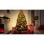 Arbre de Noël artificiel vert 6 pi avec 250 lumières DEL, télécommande et branches articulées