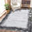 Machine Washable Modern Bordered Rug Non Slip Rug Foldable Carpet for Living Room Bedroom Playroom Guest Room Home Office-236410100-236410101