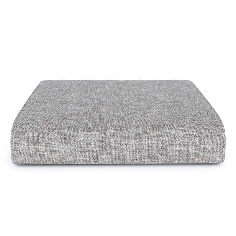 Sunbrella® Outdoor Ottoman Cushion, Sunbrella® Canvas Granite, 4" H x 22" W x 20" D
