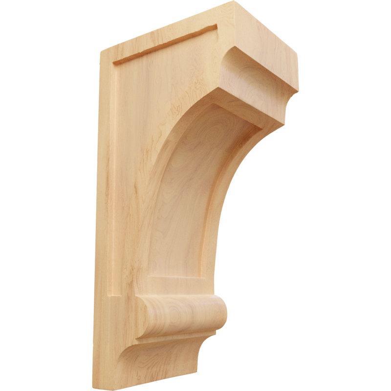 Corbeau en bois Diane, Chêne rouge, H 14 po x l 5,50 po x P 7 po