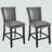 LUMERA Collection Modern Black Faux Leather Bar Stool – High Back, Cushioned Seat, Durable Wood Frame, Counter & Bar Height Seating for Kitchen, Island, Home Bar, Pub-885431916-885431918