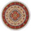 Madeeha Oriental Handmade Hand-Knotted Round 6'5" Wool Area Rug in Beige