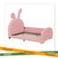 Twin Size Upholstered Rabbit-Shape Princess Bed-1550599245