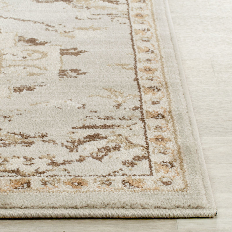 Tapis gris / ivoire McCabe, Rectangle 5 pi 1 po x 7 pi 7 po