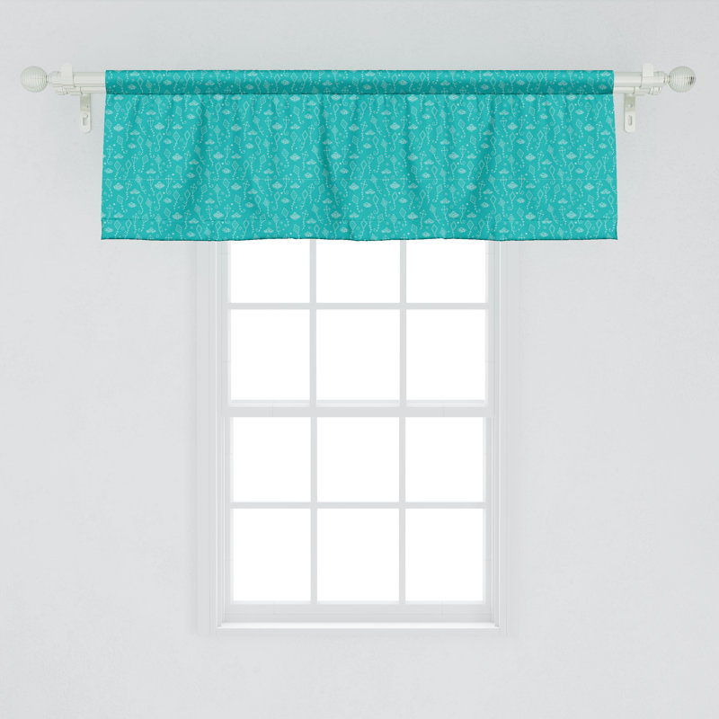 Cantonnière Ambesonne, ensemble de 2 cantonnières 54 po x 18 po Creative Leisure Simplistic