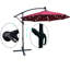 Parasol de terrasse à éclairage solaire à DEL 10 pi avec parasol et manivelle 10 pi avec parasol et manivelle pour terrasse de jardin-1499351422