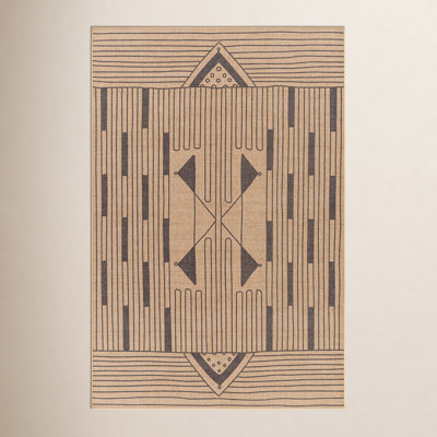 Glenda Abstract Tan Rug