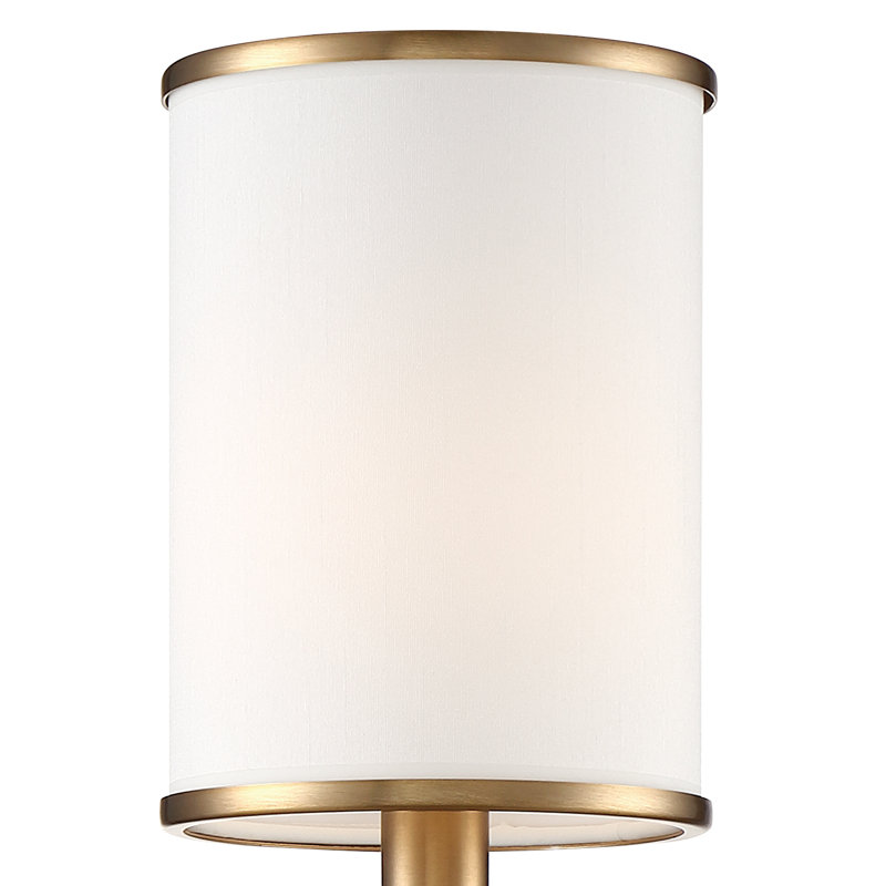 Buntingford Candle Wall Light, Aged Brass