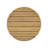 Patio Round Wicker End Table With Solid Acacia Slatted Top
