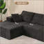 Canapé modulaire modulaire avec coussin, canapé modulaire Cloud avec méridienne, canapé modulaire moderne en L avec assise profonde, canapé rembourré pour le salon et la chambre à coucher-276900571
