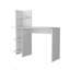 Bureau d'écriture blanc à quatre tablettes