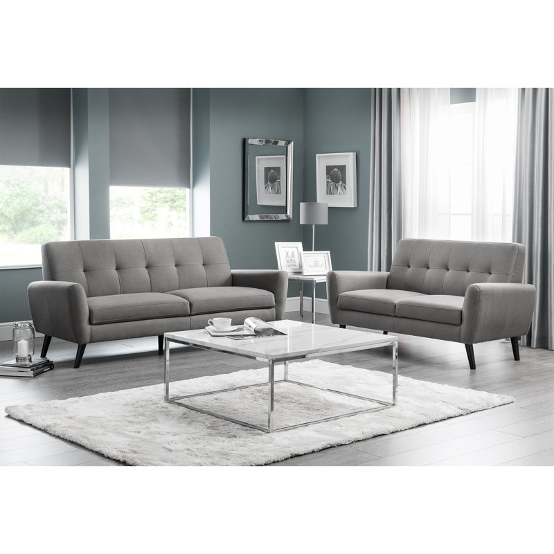 Rumi Frame End Table, White, Chrome