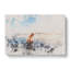 King Charles Spaniel upon the Beach Watercolour - Wrapped Canvas-56663559