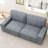 Modern Loveseat Sofa for Living Room, 87-Inch Chenille Sofa, Spring Cushions, Solid Wood Frame, Easy Assembly for Small Spaces-Light Gray-1390558484