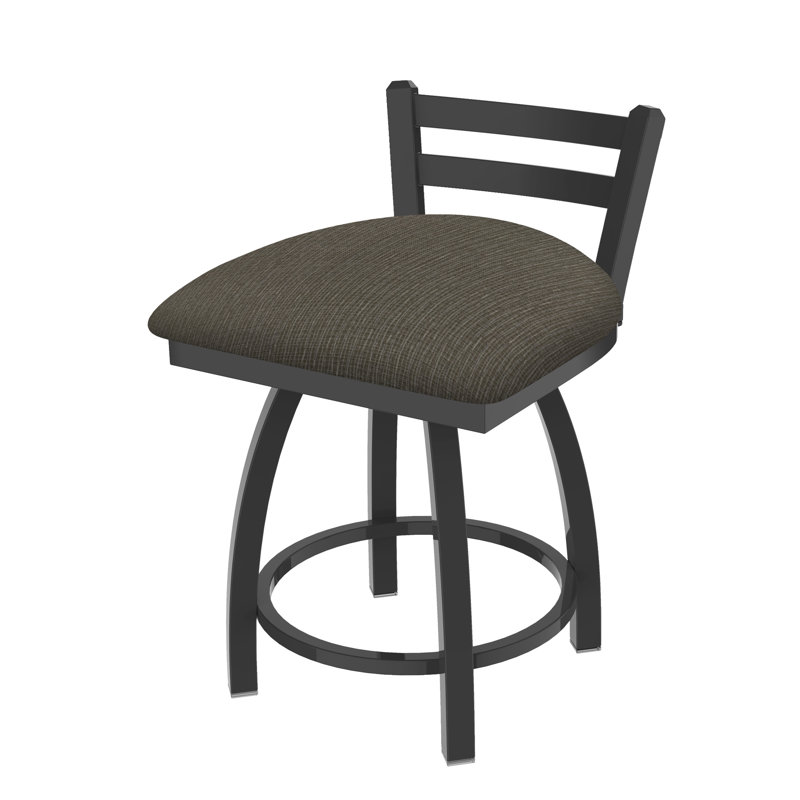 Tabouret de coiffeuse Jackie, Tissu-graphique marée, Étain