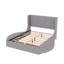 Grand lit plateforme de rangement capitonné Kiria-656666084