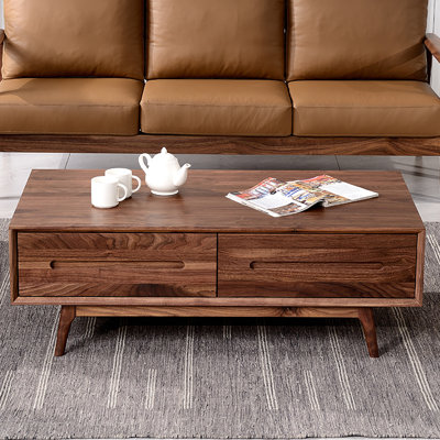 Table de bout en noyer noir