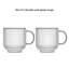 Tasse double paroi à rebord arrondi et texture tourbillonnante Harbor, 44 cl