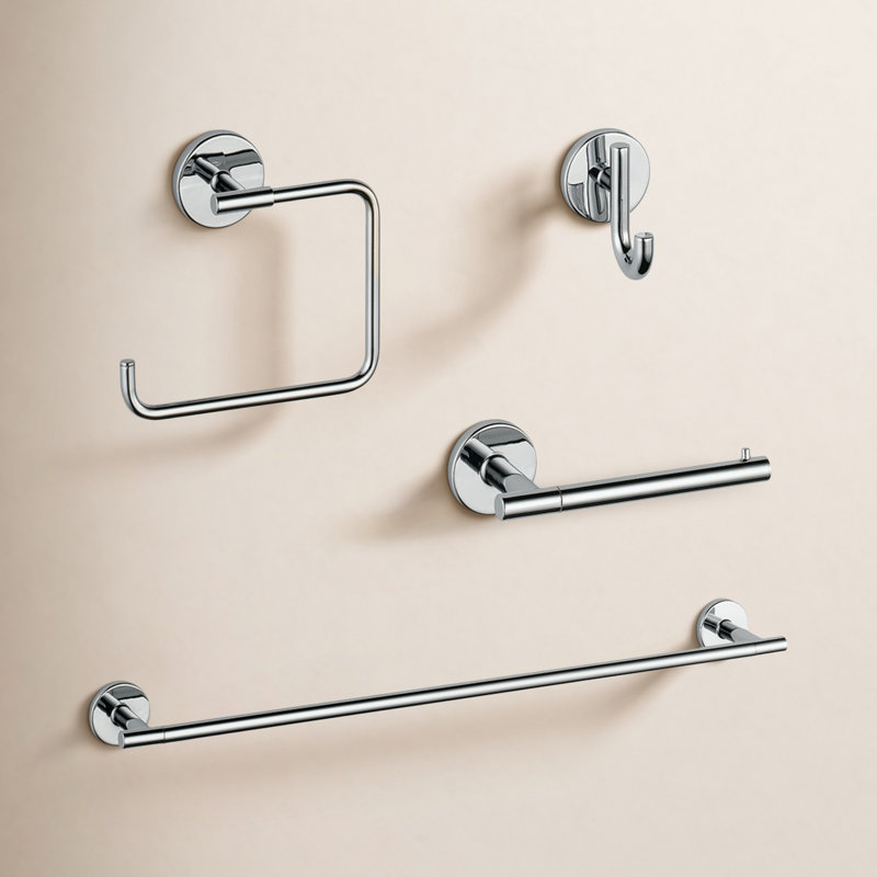 Ensemble de quincaillerie de salle de bain 4 pièces Trinsic Delta, Chrome
