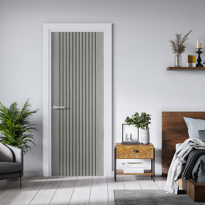 Aria Internal Door, 61cm W x 198.1cm H, Grey
