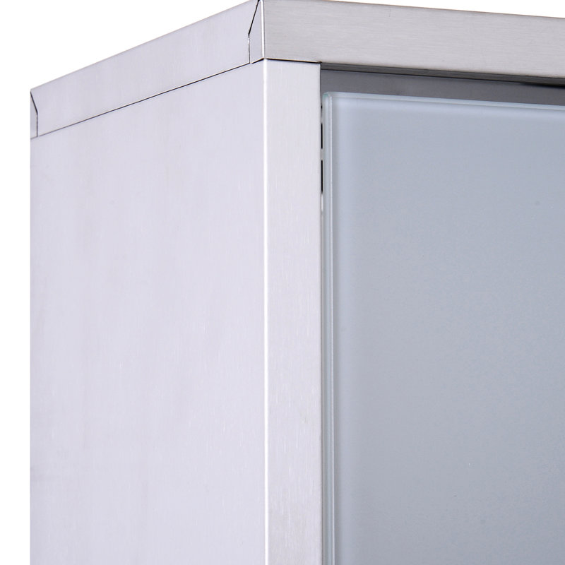 Étagère murale verrouillable, en acier inoxydable, 12 po x 20 po, support organisé avec fonction