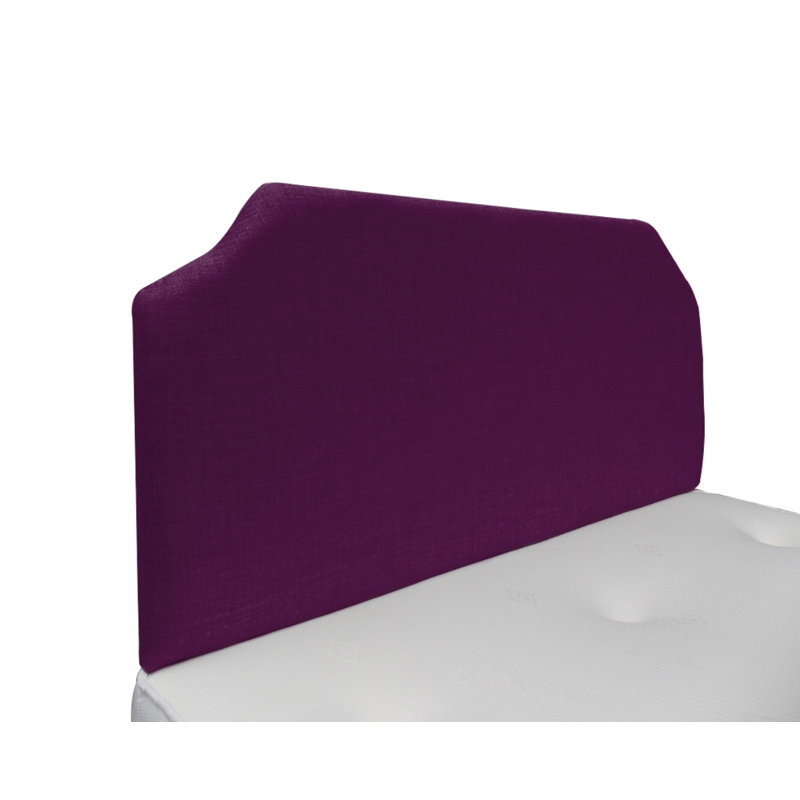 Burchell Upholstered Linen Headboard, Super King (6'), Raspberry