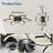 Flower-shaped Led Ceiling Fan With Remote-1832091738