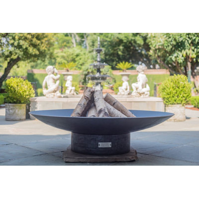Hartlepool Concave Steel Wood Burning Fire Pit