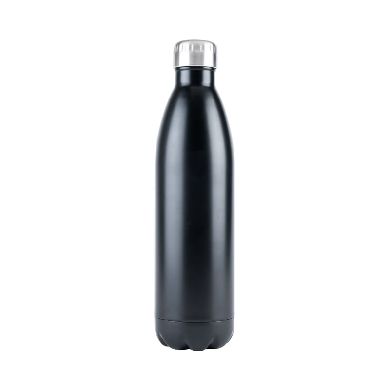 Bouteille d’eau en acier inoxydable 25 oz, Noir mat