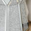 Table basse de style tambour avec incrustation de cristal miroir, table décorative argent polygonale, mobilier moderne de luxe moderne, table basse basse de 20 pouces, convient