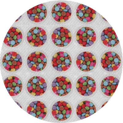 Rouge Retzlaff/bleu/gris Tapis décoratif