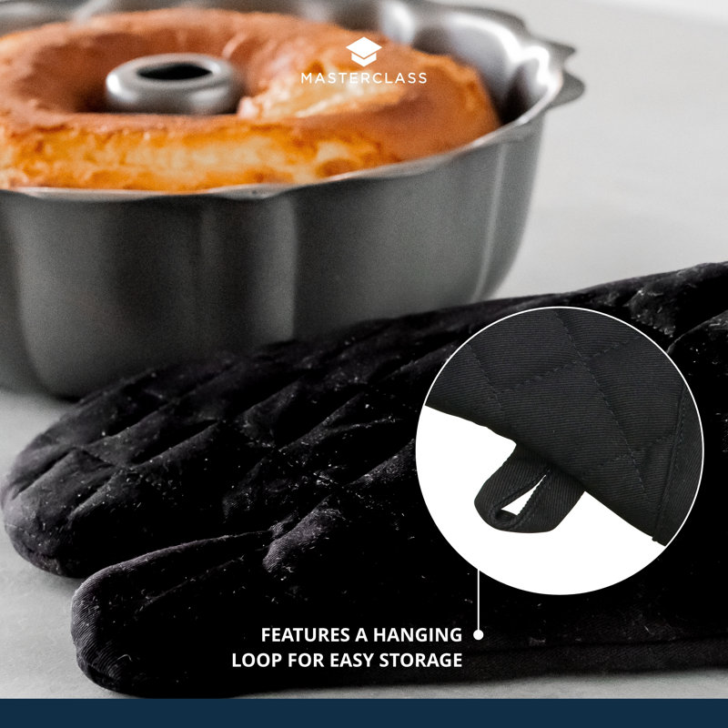 Deluxe Professional Black Single Oven Glove