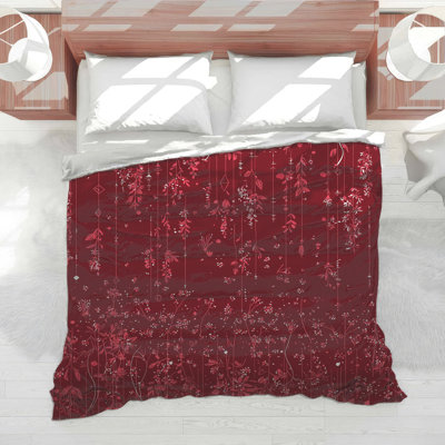 Édredon à motif floral bohème