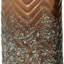 Vase extérieur à chevrons en métal Cole and Grey