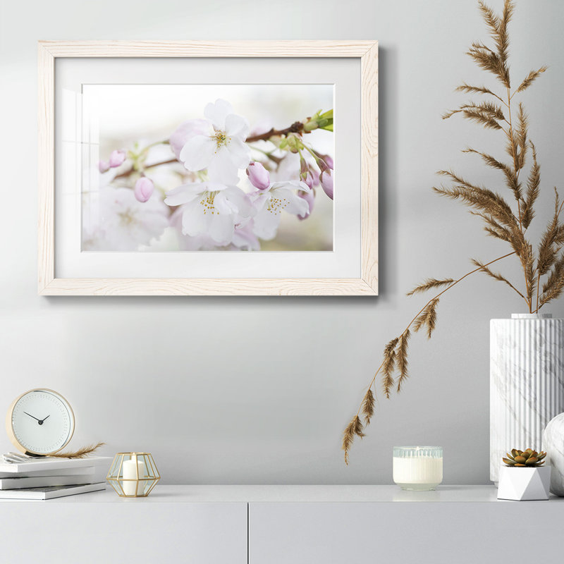 Signes du printemps - impression de cadre photo unique, Cadre blanc, H 14 po x l 20 po x P 1,5 po