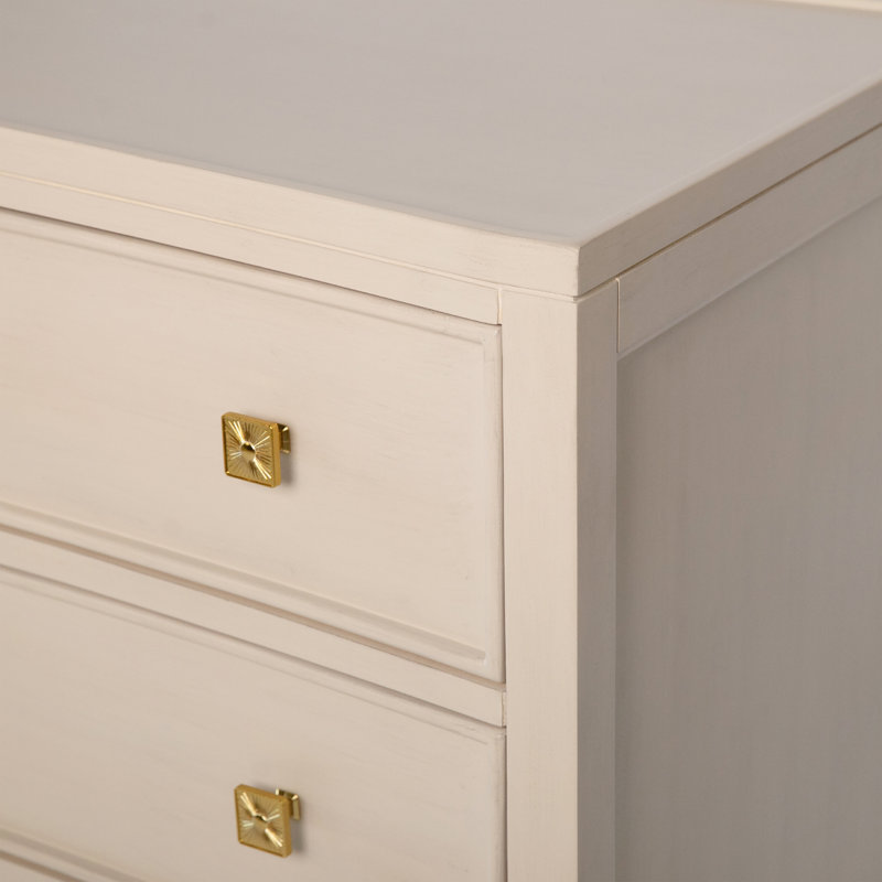 Grayson Solid Wood 3 - Drawer Accent Chest, Antique Gray
